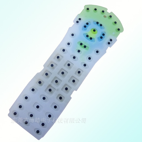 優(yōu)質(zhì)環(huán)保遙控器硅膠浮雕按鍵—導(dǎo)電黑粒