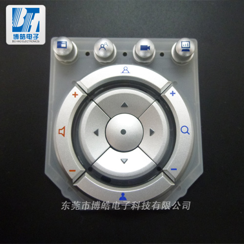 銀色噴油塑膠按鍵制作 P+R按鍵定制廠(chǎng)家
